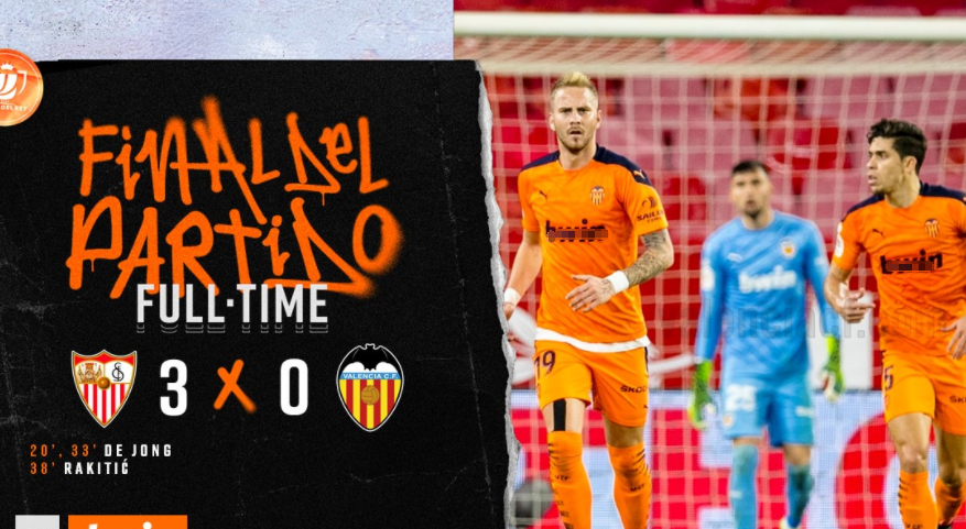 关于瓦伦西亚遭遇失利，排名跌至第七的信息